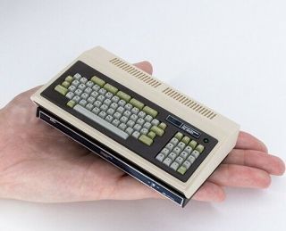 Miniature 1/4 Pasocom Mini Pc - 8001 & Pcg Set With 16 Retro Game 1979 Nec