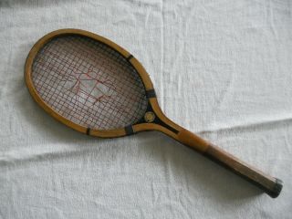 Vintage / Antique Tennis Racket - A.  G.  Spalding & Bros.  - Wood - Made In U.  S.  A.