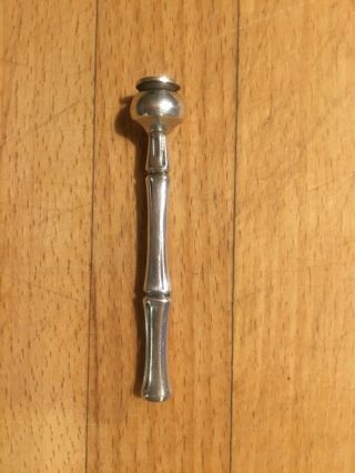 Vintage Tiffany & Co Sterling Silver Bamboo Design Pipe Packing/tamping Tool