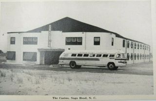 Vtg Casino Nags Head North Carolina Travel Bus Largest Night Club Postcard (a98)