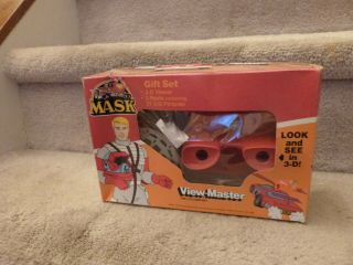 Vintage 1986 Kenner View - Master 3d Viewer Mask Gift Set & 3 Reels