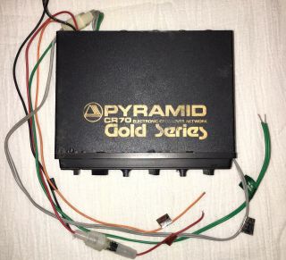 Vintage Pyramid Gold Series Cr70 Electronic Crossover Network Car Audio Old Schl
