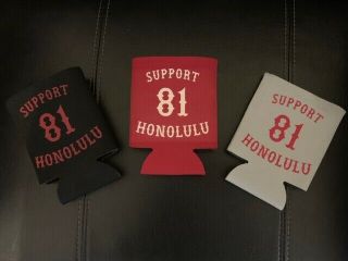 Hells Angels - 81 Support Honolulu - Koozies Set Of 3 $13.  00