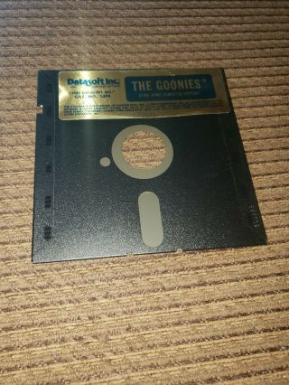 The Goonies Datasoft Atari Commodore 64 C64 Disk Complete Box Rare 3