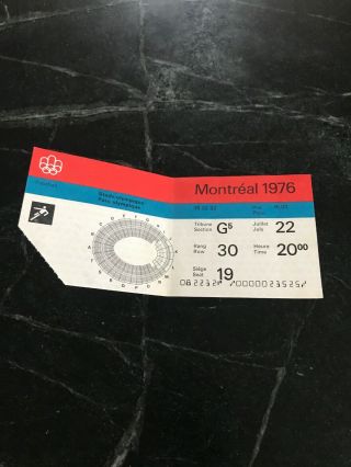 1976 Montreal Summer Olympics Ticket Stub Soccer Football Vtg Rare July 22