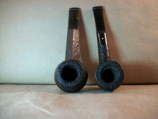 2 Vintage Dunhill Estate Pipes " Shell Briar " 48 And 659 - Made In England