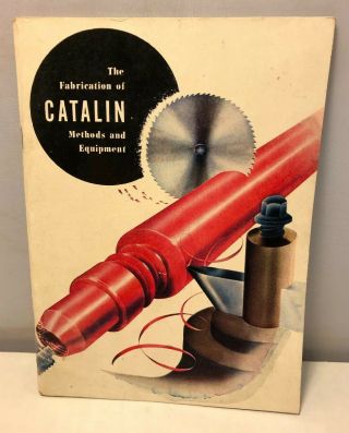 Vintage 1941 Fabrication Of Catalin Book Bakelite Radio Jewelry Products