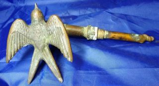 Vintage Brass Figural Swallow Bird Spigot Water Hose Outdoor Faucet Tap