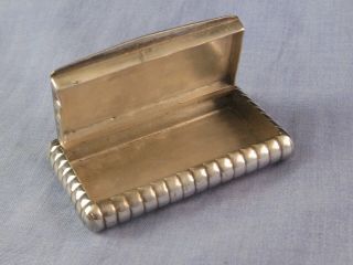FRENCH SILVER ANTIQUE SNUFF BOX PICTORIAL EARLY 1800s 19TH CENTURY POCKET CASE 3