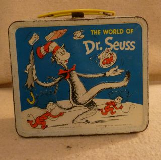 Vintage 1970 The World Of Dr.  Seuss Lunch Box