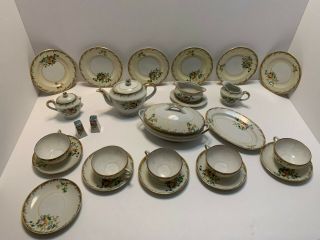 Vintage 25pc Porcelain Kids Tea Set Made Japan