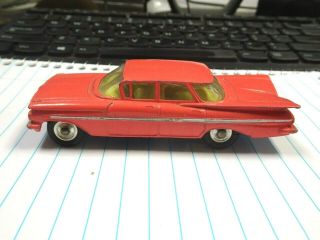 Vintage Corgi Toys No.  220 Chevrolet Impala Salmon Pink Car