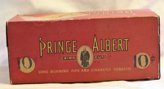 Vintage Prince Albert Crimp Cut Smoking Tobacco Empty Cardboard Display Box