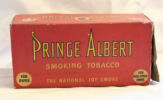Vintage PRINCE ALBERT Crimp Cut Smoking Tobacco Empty Cardboard Display Box 2
