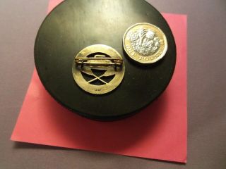 Vintage 925 Silver & Enamel Murren Curling Club Pin Badge Winter Sport 2