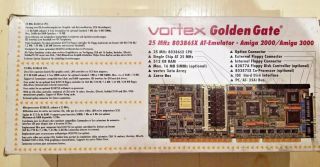 Amiga Vortex Golden Gate 386sx Bridgeboard,  complete 3