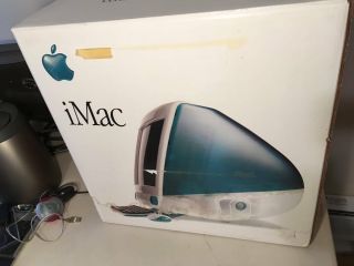 Vintage Apple iMac G3 Bondi Blue computer rev B - 2