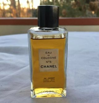 Chanel No.  5 Eau De Cologne Pour Splash 95 Full 2oz Size No Box Vintage