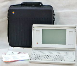 Vtg Apple Macintosh Portable Computer M5120 Power Supply Case Mouse Software Dox