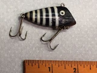 Bayou Boogie Vintage Lipless Black And White Striped Lure Old I Combine