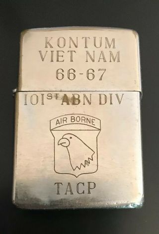Vintage Zippo Vietnam Era 173d Abn Bde Bien Hoa 64 - 65/kontum 66 - 67 101st Us Army
