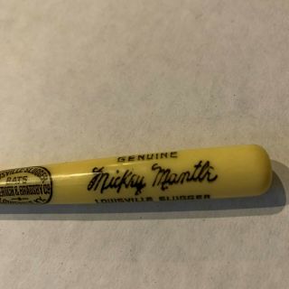 1960 ' S MICKEY MANTLE York YANKEES Louisville Slugger Mini Toy Bat 2