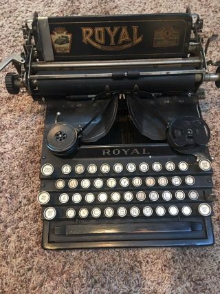 Antique Royal Typewriter Flatbed Standard Antique Repair Restore Parts 5