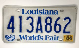 Vtg Louisiana 1984 80s World 