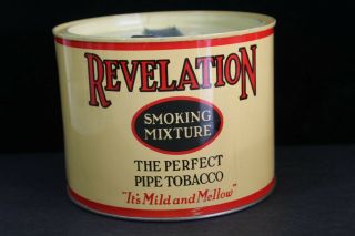 Vintage Empty Tobacco Tin Revelation Smoking Mixture