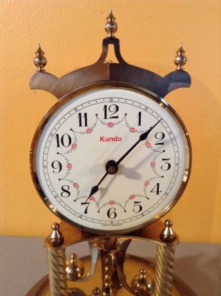 Vintage Kenninger & Obergfell KUNDO 400 Day Glass Dome Anniversary Clock 2