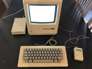 Apple Mac M0001a 1mb Floppy Drive W/ Keyboard,  Mouse,  800k External Drive,