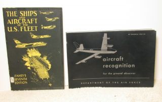 2 Old Usa Military Aircraft Books - 1 German - 1 Pilots Photo - 1 Usaf Book