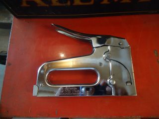 Vintage Arrow T - 50m Stainless Steel Staple Gun Made In Usa