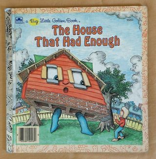 Vintage Big Little Golden Book The House That Had Enough P E King No Writing