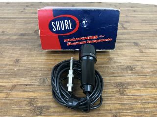 Vintage Shure 560 Dynamic Lavalier Microphone With Box