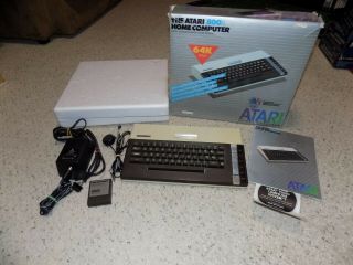 Rare Vintage 1984 Atari 800xl Home Computer System 64k Ram Complete W/ Box