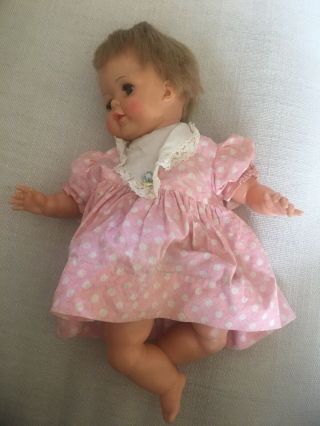 THUMBELINA 13”Vintage Ideal Baby Snoozy Doll Ideal Doll Corp.  Wind Up 2