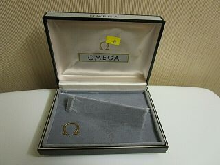 Vintage Omega Watch Box with Outer Box.  5 1/2 