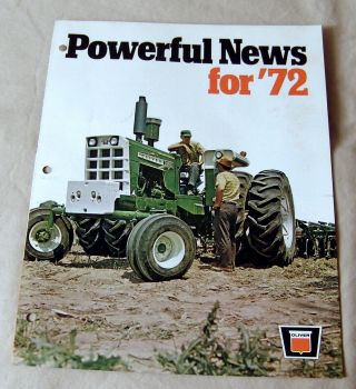 Vintage Oliver Corporation Tractor Advertising Brochure For 1972