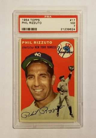 1954 Topps 17 Phil Rizzuto Psa 7