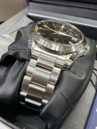 Rare Grand Seiko Watch Limited Edition SBGN001 Black yellow Quartz 585/800 3