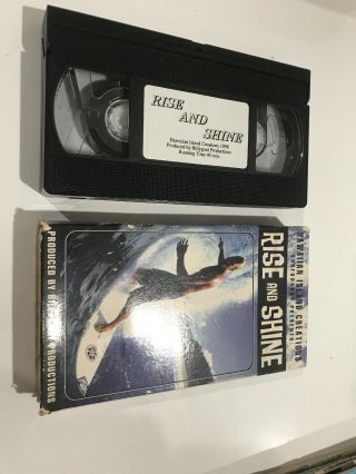 Vintage Surf Video Vhs Rise And Shine Andy Irons Brock Little