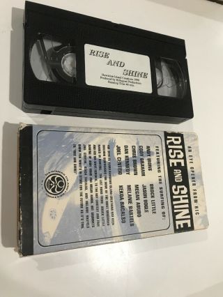 Vintage Surf Video Vhs Rise And Shine Andy Irons Brock Little 2