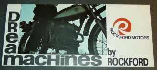 Vintage Rockford Motorcycle Chibi,  Taka,  & Tora Sales Brochure (049 - 1)