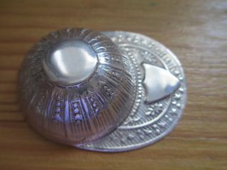 Vintage Sterling Silver Novelty Tea Caddy Spoon,  In The Shape Of A Cap/hat