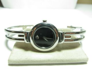 Ladies Stainless Steel Movado Watch W/ Museum Black Dial 84 A1 809 A