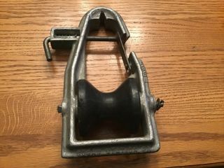Vintage Lemco Tool Corp M1070 - 1 Spring Loaded Pulley Feeder Block,  Rubber Roller