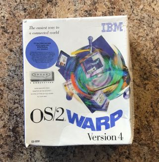 Vintage Ibm Os/2 Warp Server Manuals/software Version 4 Cd - Rom
