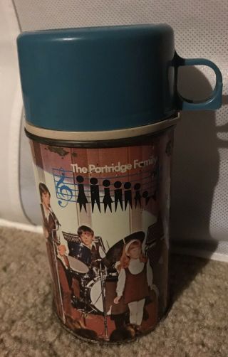 Vintage The Partridge Family Metal Thermos Complete 1971 1/2 Pint No.  2843