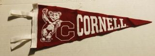 Vintage Cornell University Bears Red Felt Pennant 15”